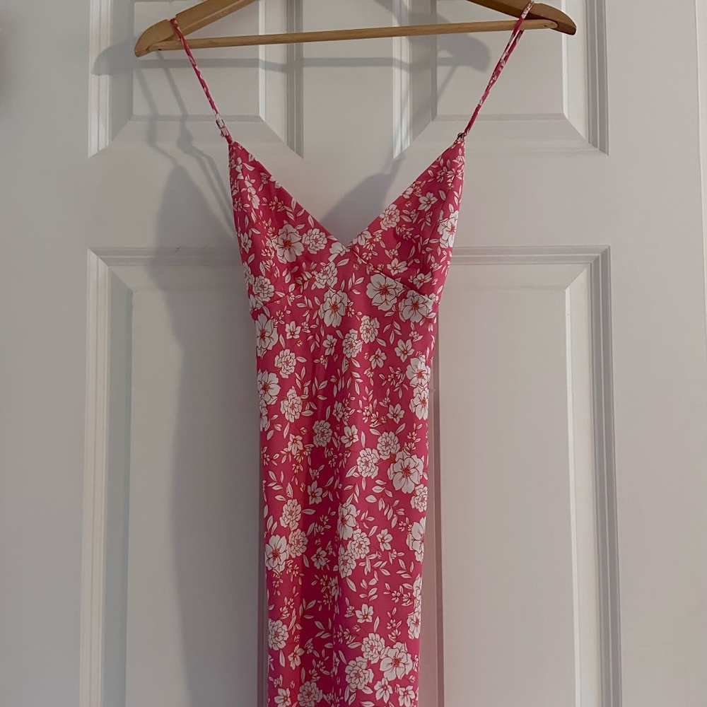 NWT Resa Camille Slip Dress in Guava XS